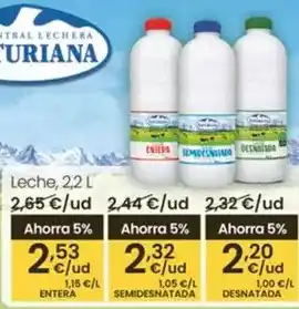 Eroski Central lechera asturiana - leche oferta