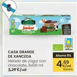 Eroski Casa grande de xanceda - helado de yogur con chocolate oferta