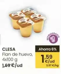 Eroski Clesa - flan de huevo oferta