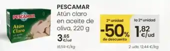Eroski Pescamar - atun claro en aceite de oliva oferta