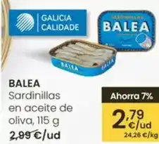 Eroski Balea - sardinillas en aceite de oliva oferta