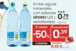 Eroski Eroski - en las aguas minerales con sabores oferta