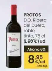 Eroski Protos - d.o. ribera del duero/ roble/ tinto oferta