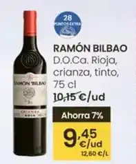 Eroski Ramón bilbao - d.o.ca. rioja/ crianza/ tinto oferta