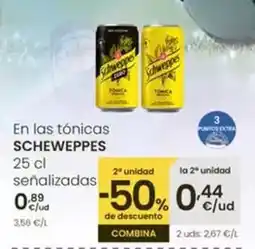 Eroski Scheweppes - en las tonicas oferta