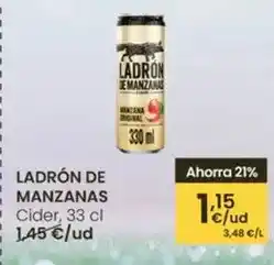 Eroski Ladrón de manzanas - cider oferta