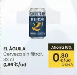 Eroski El águila negra - cerveza sin filtrar oferta