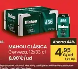 Eroski Mahou - clasica cerveza oferta
