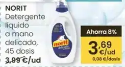 Eroski Norit - detergente liquido a mano delicado oferta