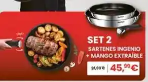 Eroski Tefal - sartenes ingenio + mango extraible oferta