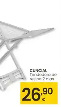 Eroski Cuncial - tendedero de resina 2 alas oferta