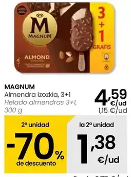 Eroski Magnum - helado almendras oferta