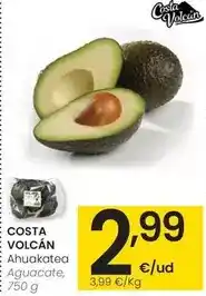 Eroski Costa volcán - aguacate oferta