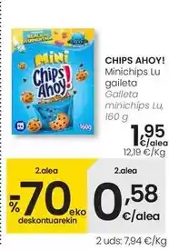 Eroski Chips ahoy - galleta minichips lu oferta