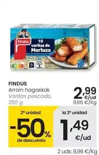 Eroski Findus - varitas pescado oferta