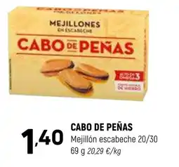 Coviran CABO DE PEÑAS Mejillón escabeche 20/30 oferta