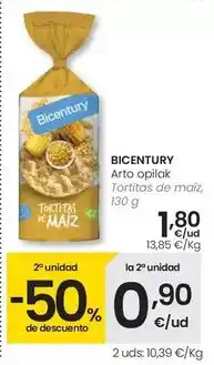 Eroski Bicentury - tortitas de maiz oferta