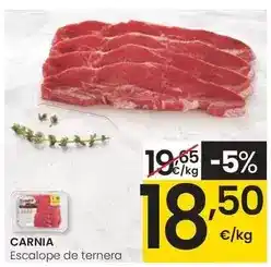 Eroski Carnia - escalope de ternera oferta