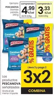 Eroski Pescanova - gamba pelada oferta