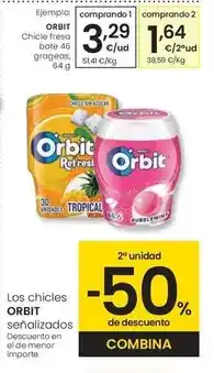 Eroski Orbit - chicle fresa bote a gragas oferta