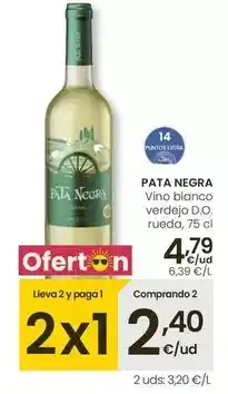 Eroski Pata negra - vino blanco verdejo d.o. rueda oferta
