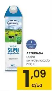 Eroski Central lechera asturiana - leche semidesnatada brik oferta