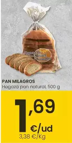 Eroski Pan milagros - hogaza natural oferta