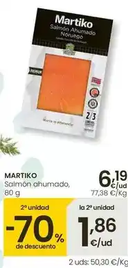 Eroski Martiko - salmon ahumado oferta