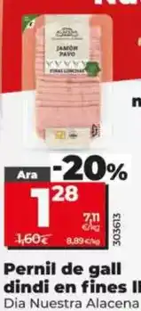Dia Dia nuestra alacena - jamon de pavo en finas lonchas oferta