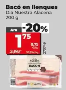 Dia Dia nuestra alacena - bacon en lonchas oferta