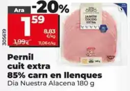 Dia Dia nuestra alacena - jamón cocido extra 85% carne en lonchas oferta