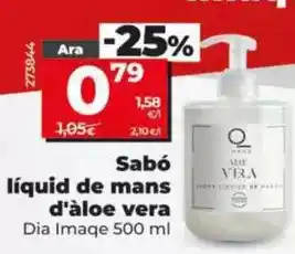 Dia Dia imaqe - jabón líquido de manos de aloe vera oferta