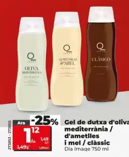 Dia Dia imaqe - gel de ducha de oliva mediterranes / de almendras y miel / clasico oferta
