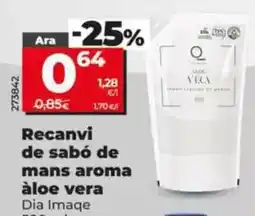 Dia Dia imaqe - recambio de jabón de manos aroma aloe vera oferta