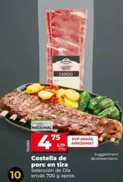 Dia Selección de dia - costilla de cerdo en tira envase 700 g aprox oferta