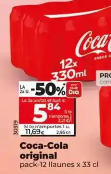 Dia Coca-cola - original pack-12 latas x 33 cl oferta