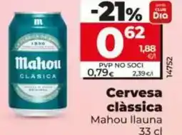 Dia Mahou - cerveza clásica lata 33 cl oferta