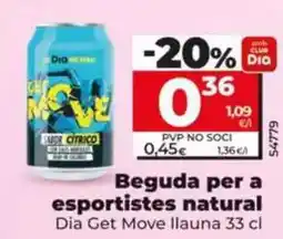 Dia Dia get move - bebida para deportistas natural dia get move 1,5 l oferta