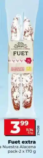 Dia Dia nuestra alacena - fuet extra pack-2 x 170 g oferta