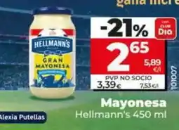 Dia Hellmann's - mayonesa 450 ml oferta