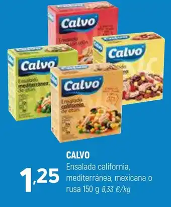 Coviran CALVO Ensalada california, mediterránea, mexicana o rusa oferta