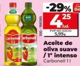 Dia Carbonell - aceite de oliva suave /1° intenso 1 l oferta