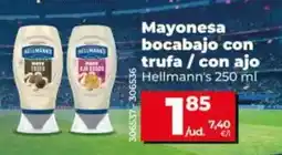 Dia Hellmannʼs - mayonesa bocabajo con trufa / con ajo 250 ml oferta