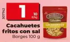 Dia Borges - cacahuetes fritos con sal 100 g oferta