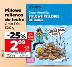 Dia Pillows rellenos de leche oferta