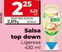 Dia Ligeresa - salsa top down 430 ml oferta