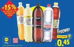Lidl Freeway - refrescos zero oferta