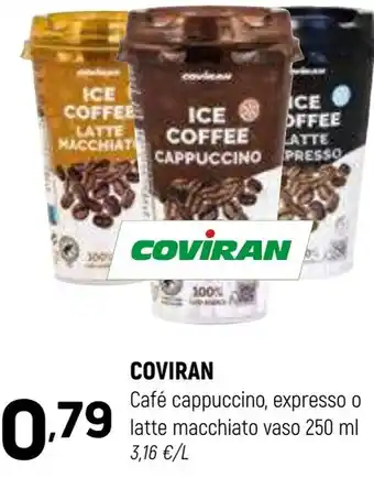 Coviran COVIRAN Café cappuccino, expresso o latte macchiato vaso oferta