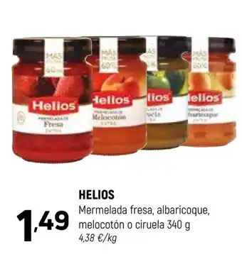 Coviran HELIOS Mermelada fresa, albaricoque, melocotón o ciruela oferta