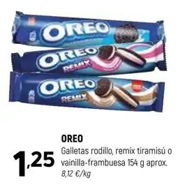 Coviran OREO Galletas rodillo, remix tiramisú o vainilla-frambuesa oferta